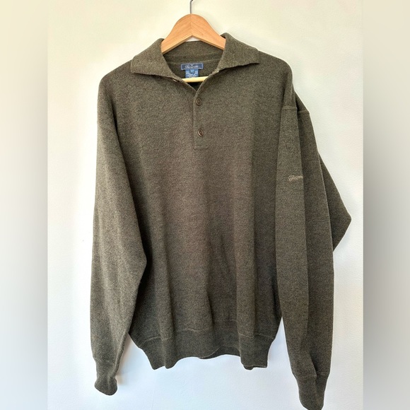 Faconnable 100% Merino Wool collared sweater L - Picture 1 of 10